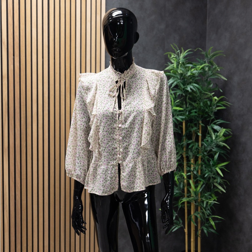 Primark Floral Blouse with Ruffles
